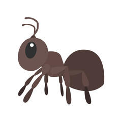 Ant symbol emoji sign animal brown vector
