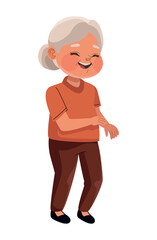 old woman dancing
