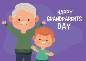 happy grandfathers day lettering
