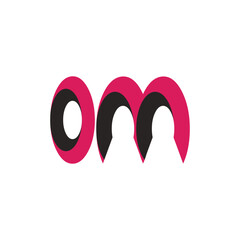 OM letter logo