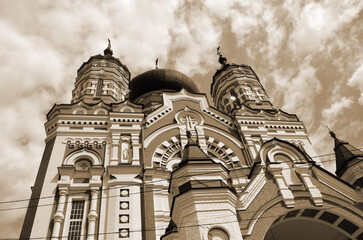 Russian Orthodox monastery, St. Panteleimon on the suburbs of Kiev in Feofaniya. 