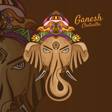 elegant mirror illustration of Ganesh Chaturthi. picture.jpg
