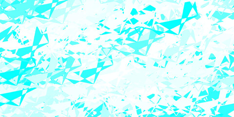 Light blue vector background with polygonal forms.