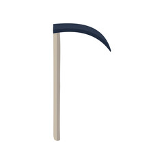 Hand-drawn scythe of the grim Reaper