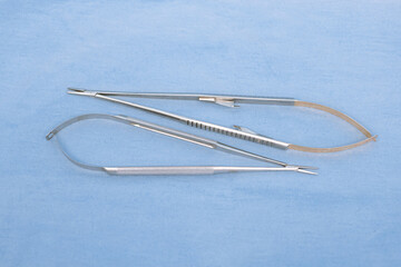 straight castro viejo, surgical instruments, needle holders, needle holders whit lock, 