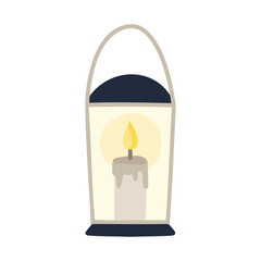 Illustration of candle icon vector for Halloween
