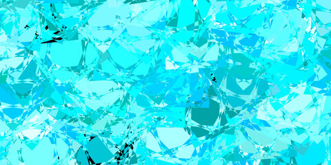 Light BLUE vector backdrop with triangles, lines.