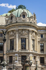 Opera National de Paris: Grand Opera (Garnier Palace) is famous neo-baroque building in Paris, France - UNESCO World Heritage Site.
