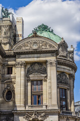 Fototapeta na wymiar Opera National de Paris: Grand Opera (Garnier Palace) is famous neo-baroque building in Paris, France - UNESCO World Heritage Site.