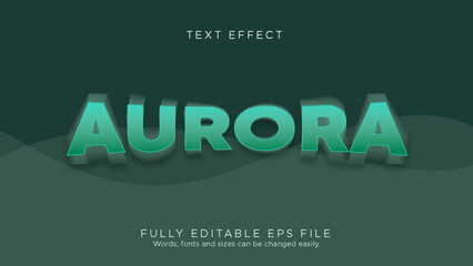 Aurora Text Effect Font Type