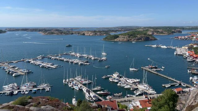 View over Fjallbacka on the Swedish West Coast.