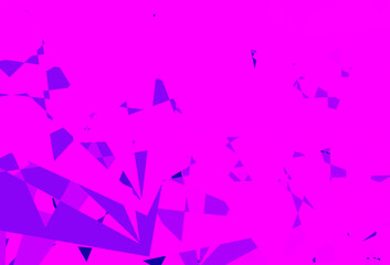Dark Purple vector texture with random triangles.