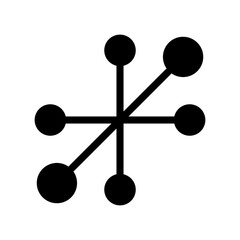 connections icon or logo isolated sign symbol vector illustration - high quality black style vector icons
