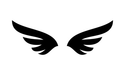 wings silhouette logo vector