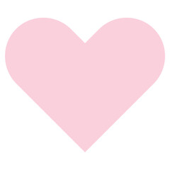 pink basic heart vector symbol logo