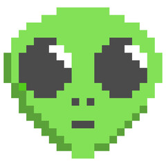 Obraz premium Pixel art alien