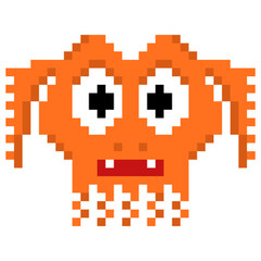 Pixel art alien