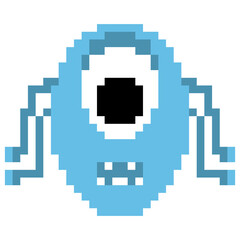 Obraz premium Pixel art alien