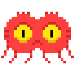 Obraz premium Pixel art alien