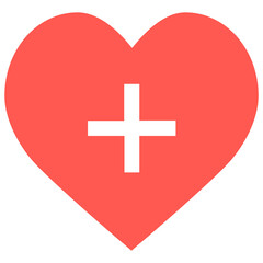 heart icon with add