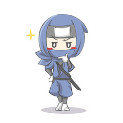 Fototapeta premium ドヤ顔の忍者のイラスト