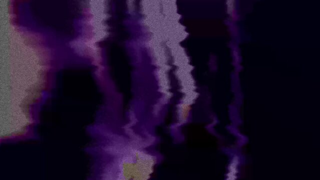 Glitch screen with noise flare animation, 4k technology abstract motion graphics.