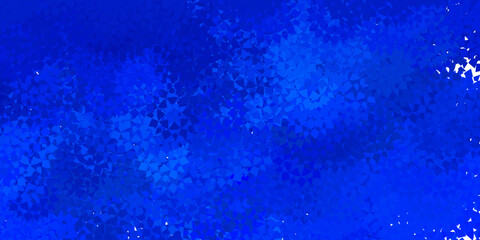 Dark blue vector template with triangle shapes.