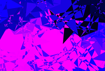 Fototapeta na wymiar Light Purple, Pink vector pattern with abstract shapes.