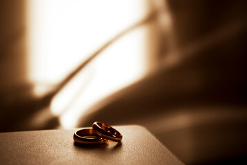wedding rings. Shadow ring. 