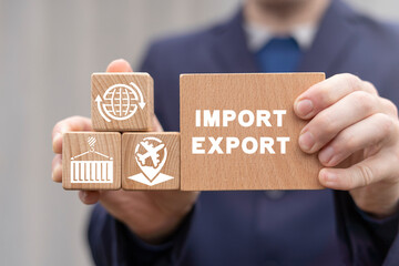 Cargo Export and Import, Shipment, Logistics Concept.