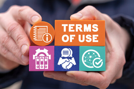 Terms of use business concept. Terms and conditions of contract.
