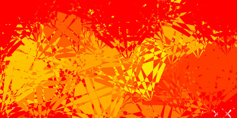 Light Orange vector texture with random triangles.