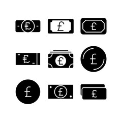 pound icon or logo isolated sign symbol vector illustration - high quality black style vector icons
