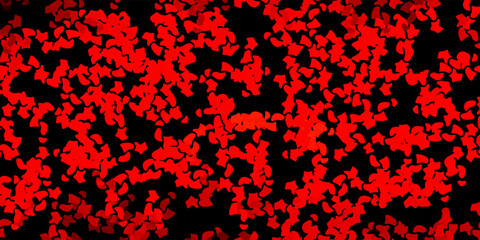 Dark red, yellow vector template with abstract forms.