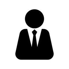 business man icon or logo isolated sign symbol vector illustration - high quality black style vector icons
