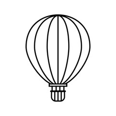 hot air baloon icon set, hot air baloon vector set sign symbol