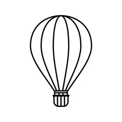 Obraz premium hot air baloon icon set, hot air baloon vector set sign symbol