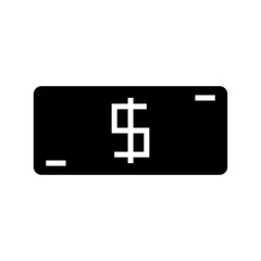 Fototapeta premium dollar icon or logo isolated sign symbol vector illustration - high quality black style vector icons 