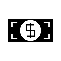 Obraz premium dollar icon or logo isolated sign symbol vector illustration - high quality black style vector icons 