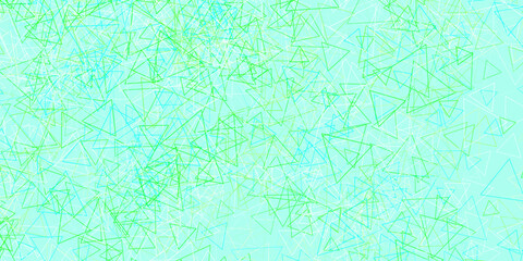 Light Green vector background with triangles.