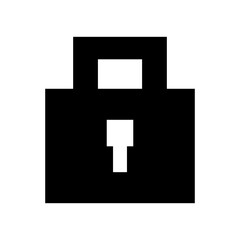 Obraz premium lock icon or logo isolated sign symbol vector illustration - high quality black style vector icons 