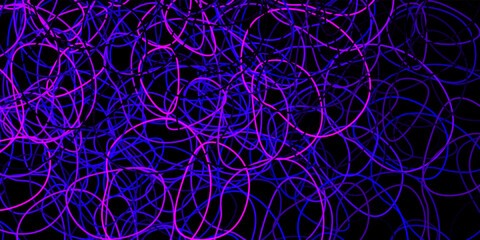 Dark purple vector pattern with abstract shapes.