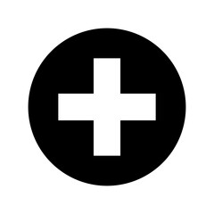 plus icon or logo isolated sign symbol vector illustration - high quality black style vector icons
