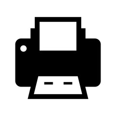 printer icon or logo isolated sign symbol vector illustration - high quality black style vector icons
