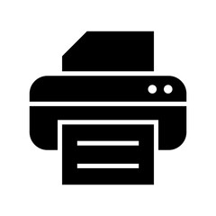 printer icon or logo isolated sign symbol vector illustration - high quality black style vector icons
