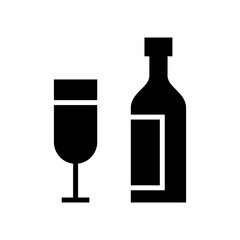 wine icon or logo isolated sign symbol vector illustration - high quality black style vector icons
