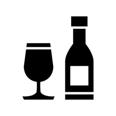 wine icon or logo isolated sign symbol vector illustration - high quality black style vector icons
