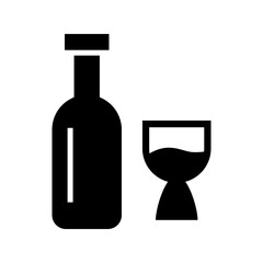 wine icon or logo isolated sign symbol vector illustration - high quality black style vector icons
