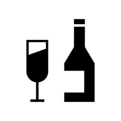 wine icon or logo isolated sign symbol vector illustration - high quality black style vector icons

