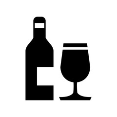 wine icon or logo isolated sign symbol vector illustration - high quality black style vector icons
